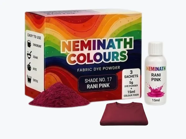 Rani_Pink_Fabric_Dye_Pack_3_X_5G_Dye_Sachets_15Ml_Fixer_For_Diy_Clothes_Restoration