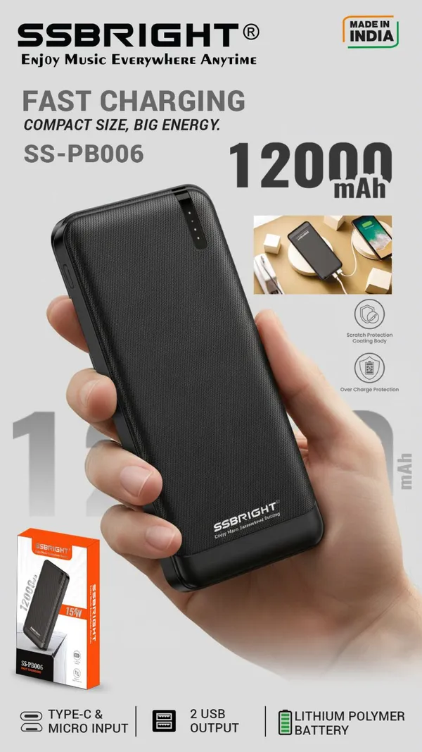 12000Mah_Led_Indicator_Compact_Fast_Charging_Power_Bank