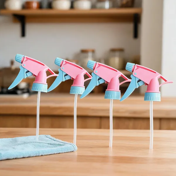 Pink_And_Blue_Plastic_Ergonomic_Trigger_Spray_Bottle_Heads_Set_Of_4_-_Pack_Of_2