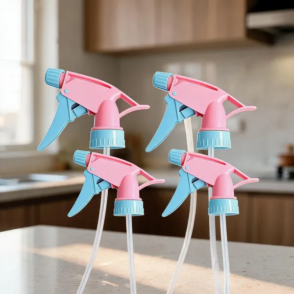 Pink_And_Blue_Plastic_Ergonomic_Trigger_Spray_Bottle_Heads_Set_Of_4_-_Pack_Of_2
