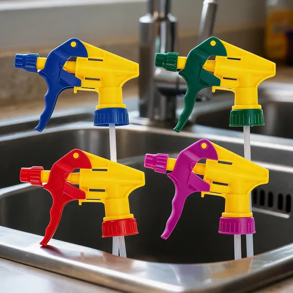 Multicolor_Heavy_Plastic_Trigger_Spray_Pump_Heads_Set_Of_4_-_Pack_Of_2