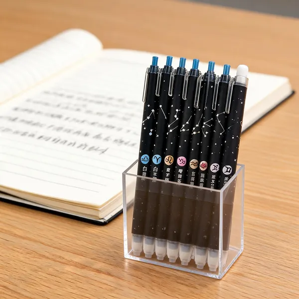 Erasable_Gel_Pens_0.5Mm_Zodiac_Print_Set_Of_12
