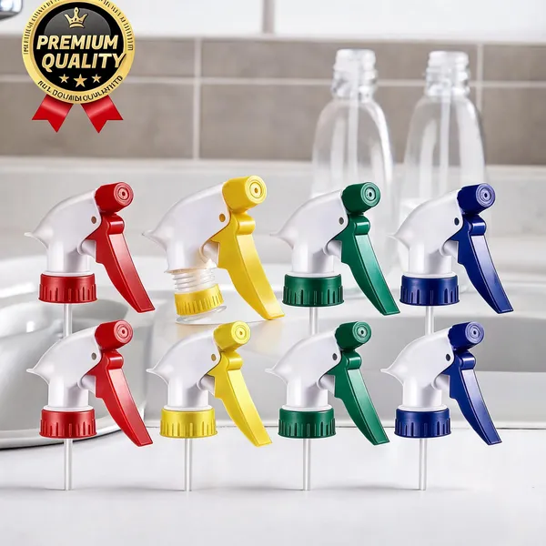 Plastic_Trigger_Spray_Pump_Heads_Multicolor_Set_Of_4_-_Pack_Of_2