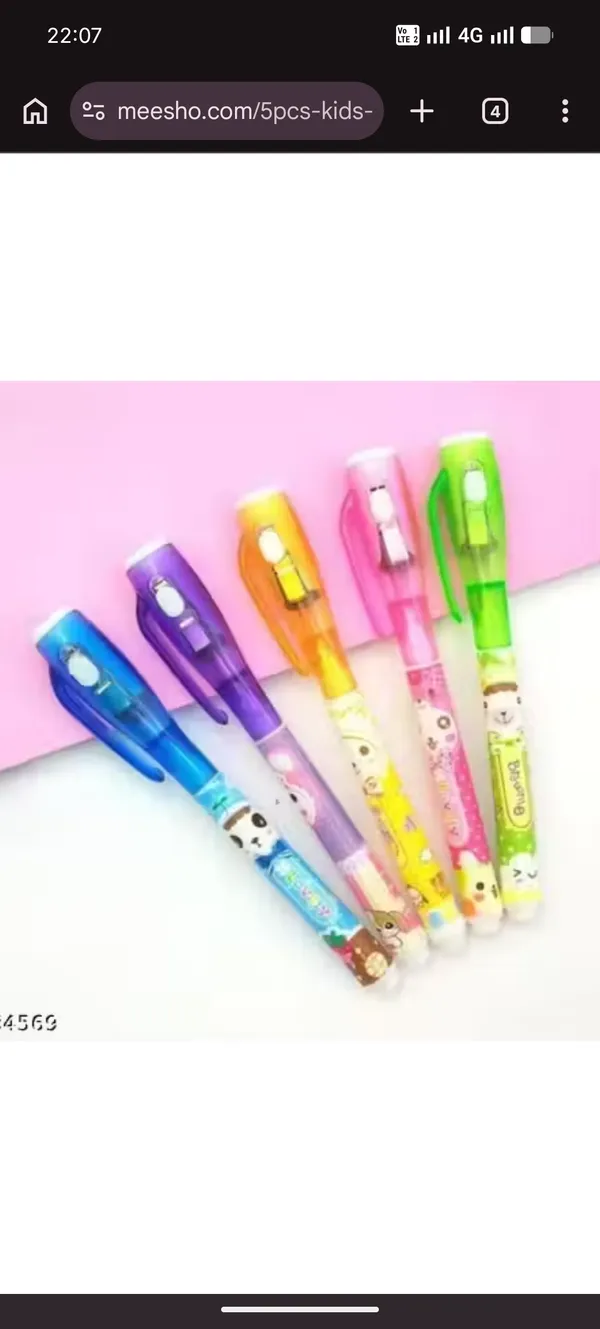 Multicolor_Cartoon_Print_Push_Pencils_Set_Of_20_For_Kids