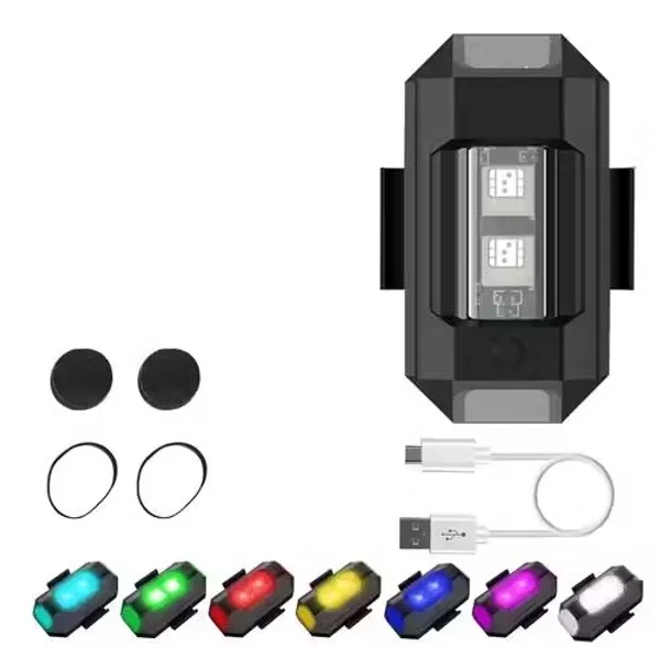 Usb_Rechargeable_Led_Safety_Warning_Light_For_Bikes_&_Cycles_Pack_Of_7
