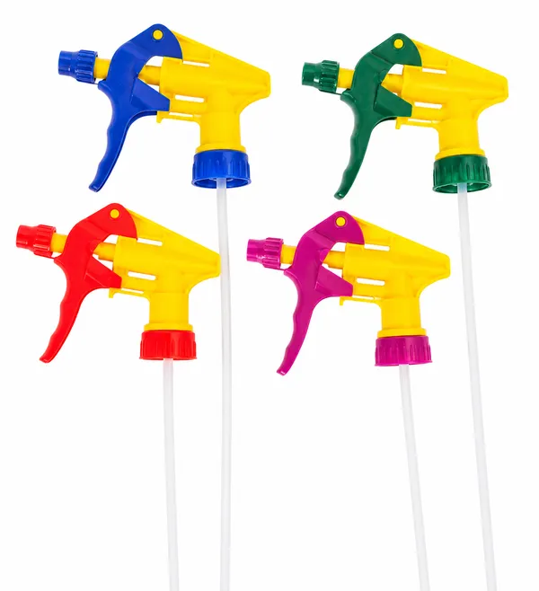 Multicolor_Heavy_Plastic_Trigger_Spray_Pump_Heads_Set_Of_4_-_Pack_Of_2