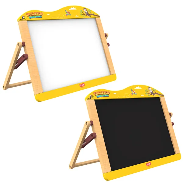 Wudly_Wooden_2-in-1_Whiteboard_&_Blackboard_Tabletop_Easel_Board