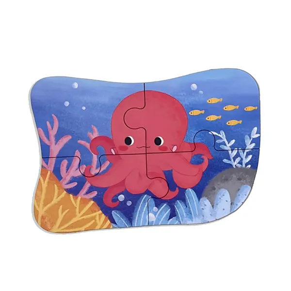 Wudly_Wooden_Progressive_Puzzle_Metal_Box_sea_creature(Flamingo)_Set_Of_5