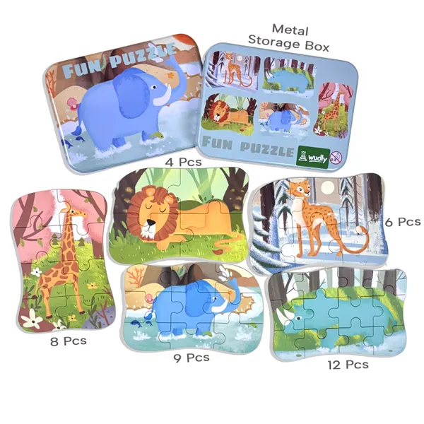Wudly_Wooden_Progressive_Puzzle_Metal_Box_Forest_Animal_Bus_Set_Of_5