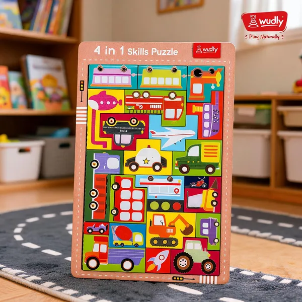 Wudly_Wooden_Educational_Puzzle_&_Brain_Development_Toy_for_Toddlers–_Transport_Theme