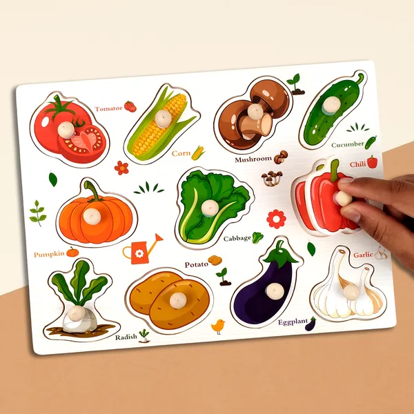 Wudly_Wooden_Farm_Fruit_And_Vegetable_Puzzle_Combo_Set
