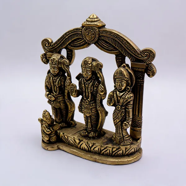 Brass_Antique_Finish_Ram_Darbar_Idol_With_Arch