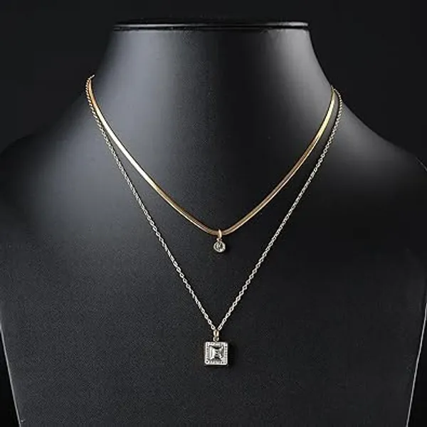 Elegant_Square_Crystal_Pendant_Necklace_For_Women_Chic_Layered_Chain_Jewelry_For_Daily