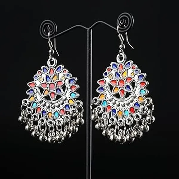 Colorful_Ethnic_Dangle_Earrings_For_Women_Festival_Party_Traditional_Jewelry_Accessories