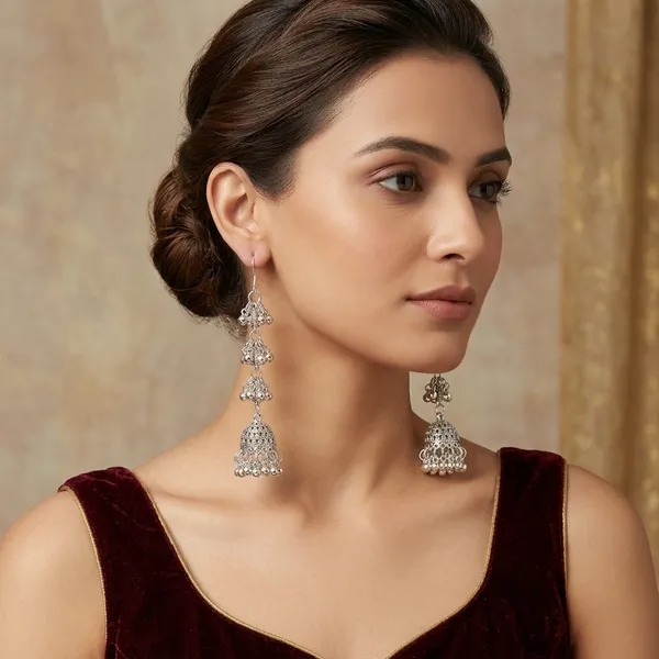 Traditional_Long_Jhumka_Earrings_Ethnic_Indian_Silver_Tone_Dangle_Drop_Earrings_With_Bells_For_Women_Perfect_For_Weddings_Parties_Festivals_Gifting