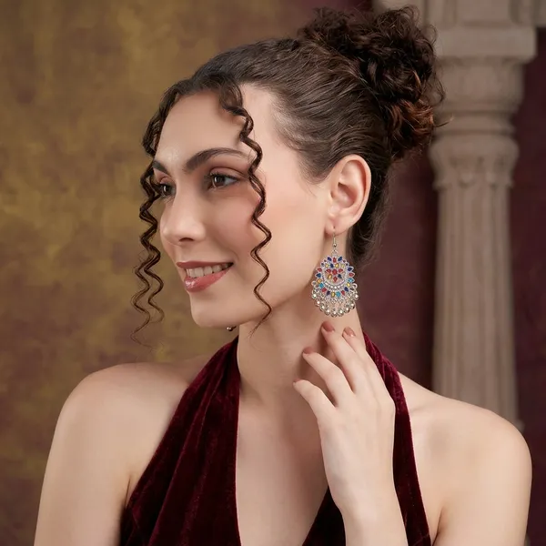 Colorful_Ethnic_Dangle_Earrings_For_Women_Festival_Party_Traditional_Jewelry_Accessories