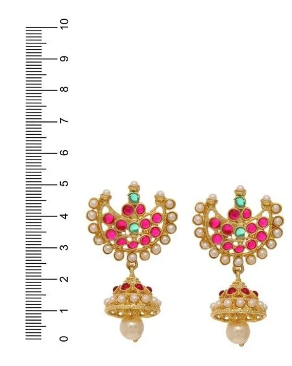 Gold_Brass_Ruby_Studded_Temple_Necklace_Set_For_Women