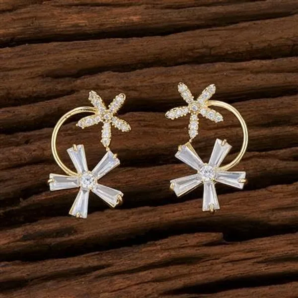 Gold_Brass_Zirconia_Flower_Stud_Earrings_For_Women_Pack_Of_2