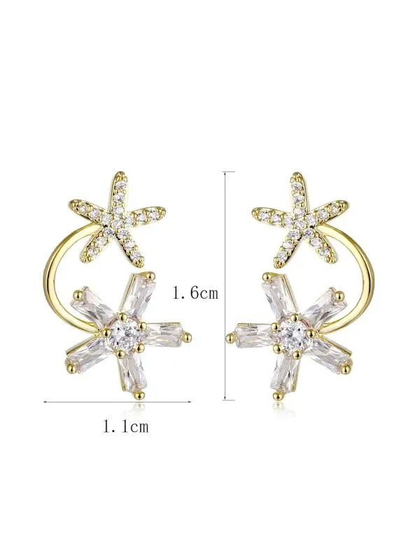 Gold_Brass_Zirconia_Flower_Stud_Earrings_For_Women_Pack_Of_2