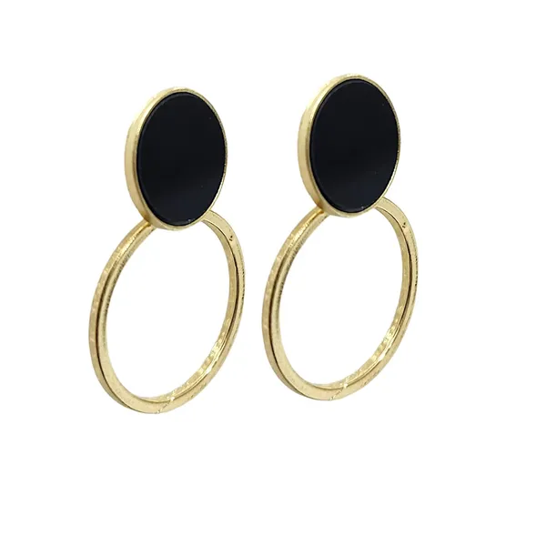 Black_Gold_Plated_Crystal_Circular_Drop_Earrings_For_Women_Pack_Of_3