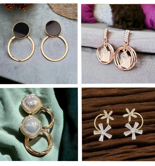 Gold_Alloy_Pearl_Crystal_Geometric_Hoop_Dangle_Earrings_Combo_For_Women_Pack_Of_4
