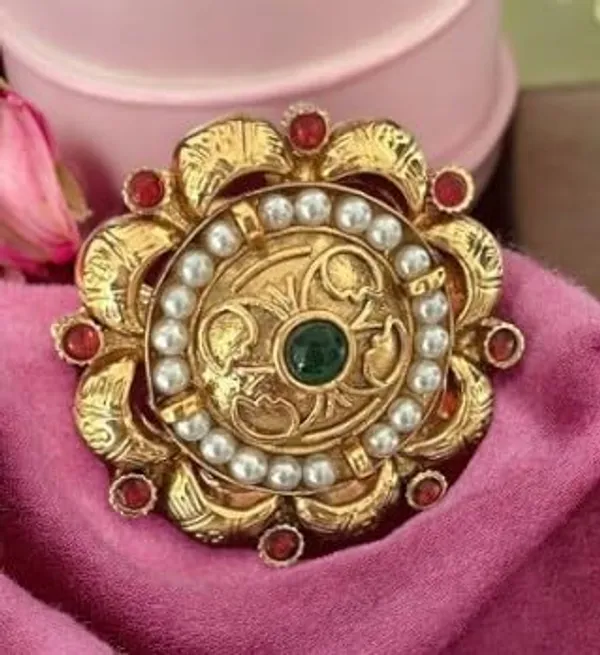 Gold_Brass_Kundan_Adjustable_Finger_Ring_For_Women