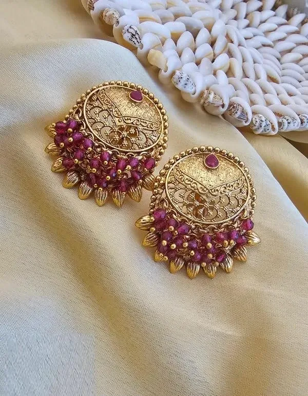 Gold_Brass_Pearl_Beaded_Traditional_Stud_Earrings_For_Women