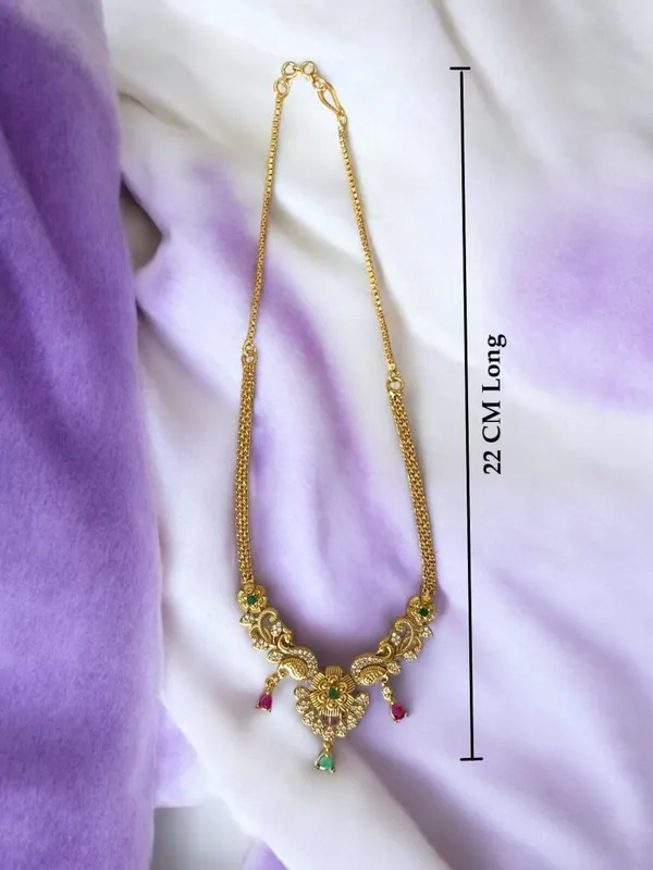 Gold_Alloy_Peacock_American_Diamond_Necklace_Set_For_Women
