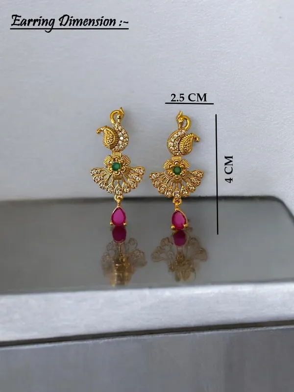 Gold_Alloy_Peacock_American_Diamond_Necklace_Set_For_Women