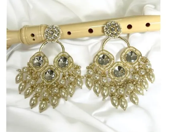 Gold_Brass_Pearl_Kundan_Beaded_Chandbali_Earrings_For_Women