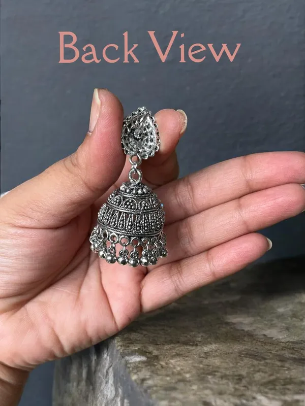 Silver_Alloy_Oxidised_Peacock_Ethnic_Earrings_Set_For_Women_Pack_Of_2