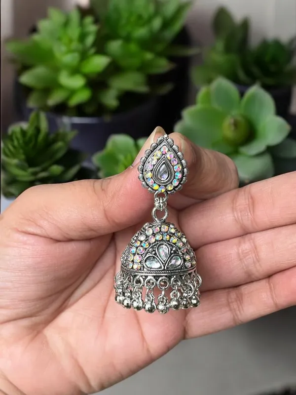 Silver_Alloy_Oxidised_Peacock_Ethnic_Earrings_Set_For_Women_Pack_Of_2