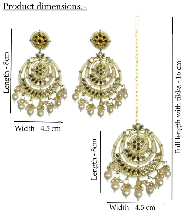 Gold_Brass_Kundan_Pearl_Chandbali_Earrings__And__Maang_Tikka_Set_For_Women