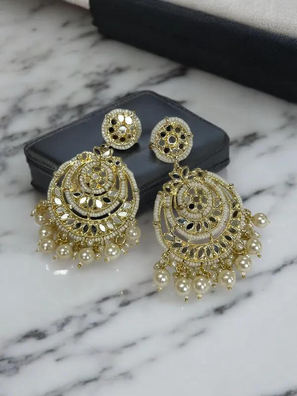 Gold_Brass_Kundan_Pearl_Chandbali_Earrings__And__Maang_Tikka_Set_For_Women