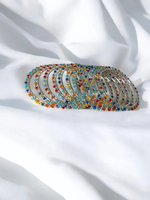 Multicolor_Beaded_Handcrafted_Bangles_Set_For_Women_Pack_Of_12
