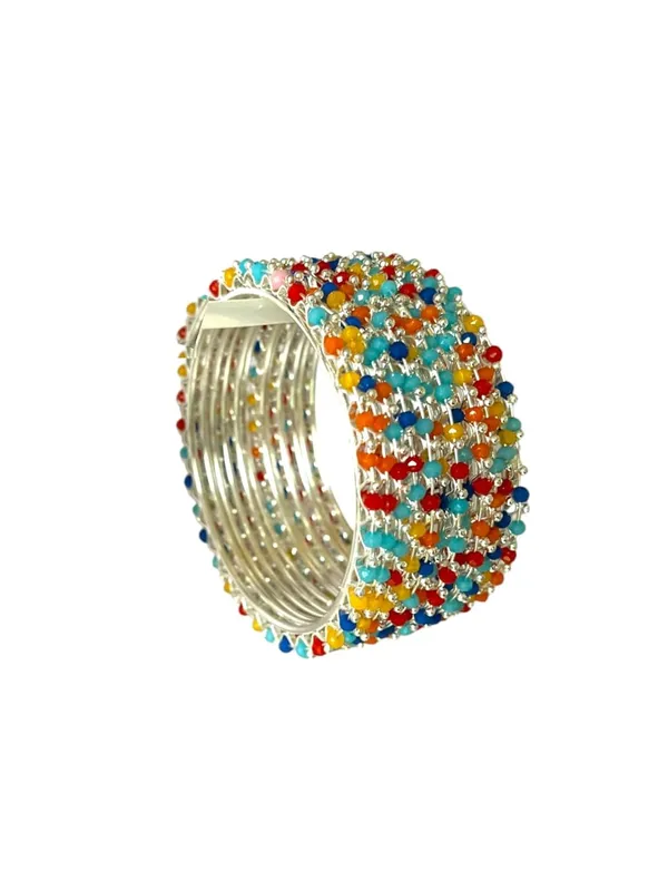 Multicolor_Beaded_Handcrafted_Bangles_Set_For_Women_Pack_Of_12