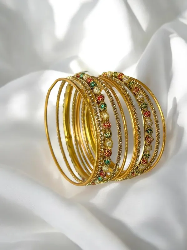 Multicolor_Gold_Plated_Pearl_Ethnic_Bangles_Set_For_Women_Pack_Of_2