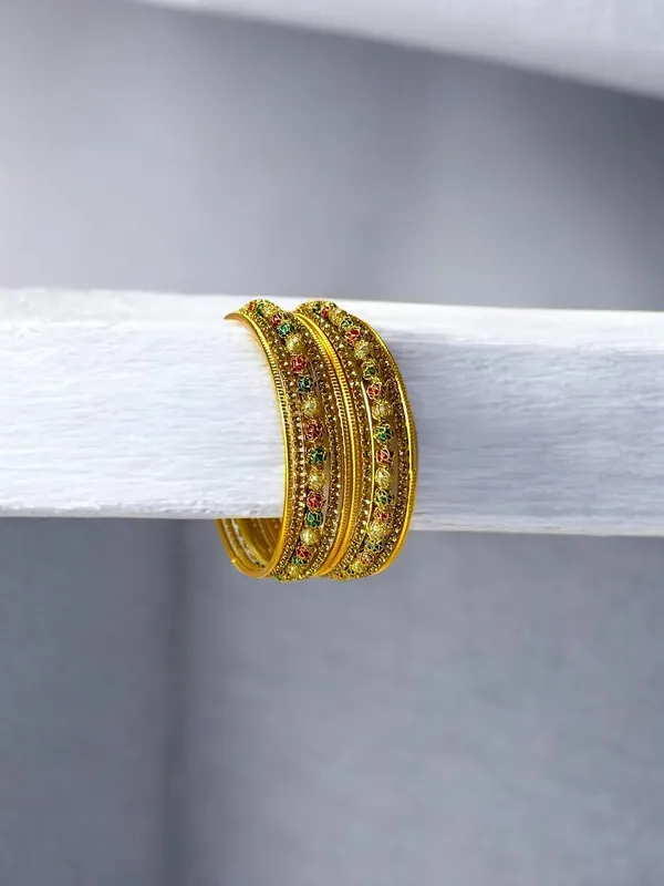 Multicolor_Gold_Plated_Pearl_Ethnic_Bangles_Set_For_Women_Pack_Of_2