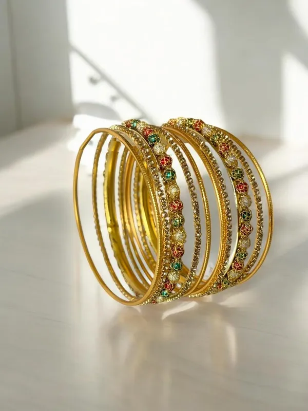 Multicolor_Gold_Plated_Pearl_Ethnic_Bangles_Set_For_Women_Pack_Of_2