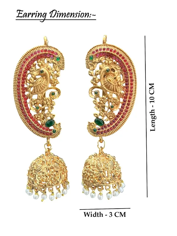 Gold_Brass_Temple_Ear_Cuff_Jhumki_Earrings_For_Women