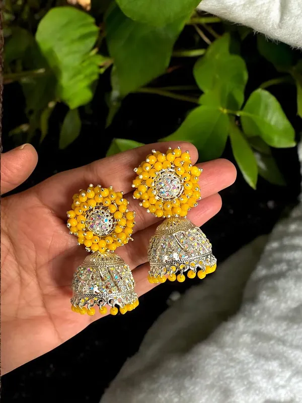 Gold_Brass_Pearl_Beaded_Ethnic_Jhumka_Earrings_For_Women_Pack_Of_2