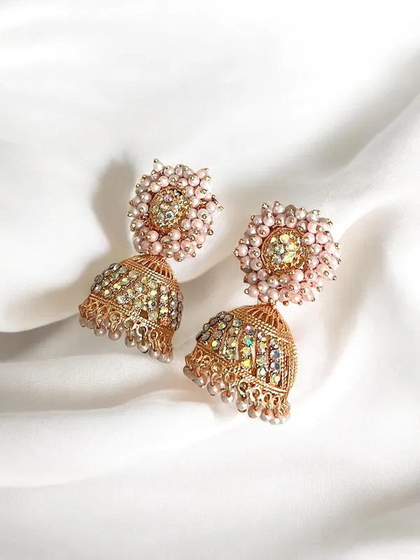 Gold_Alloy_Pearl_Beaded_Ethnic_Jhumka_Earrings_For_Women_Pack_Of_2