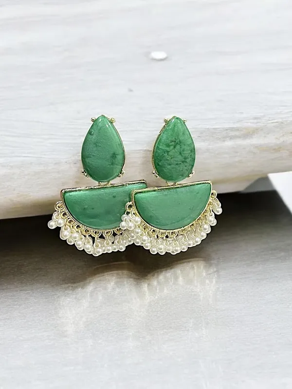 Green_Stone_Half_Moon_Pearl_Drop_Earrings_For_Women_Pack_Of_2