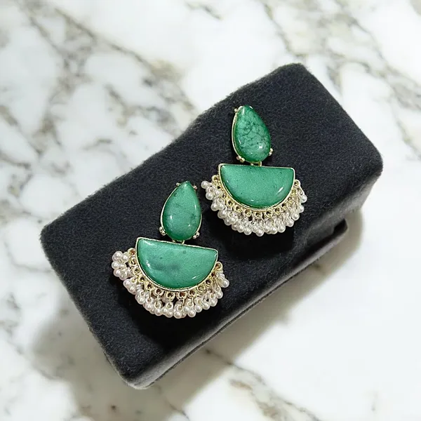 Green_Stone_Half_Moon_Pearl_Drop_Earrings_For_Women_Pack_Of_2