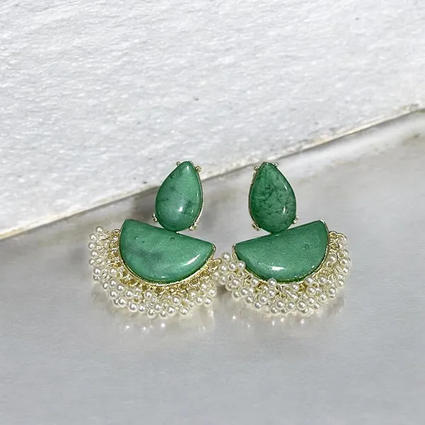 Green_Stone_Half_Moon_Pearl_Drop_Earrings_For_Women_Pack_Of_2