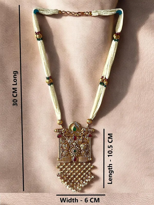 Gold_Brass_Antique_Temple_Pearl_Beaded_Necklace_Set_For_Women_Pack_Of_2