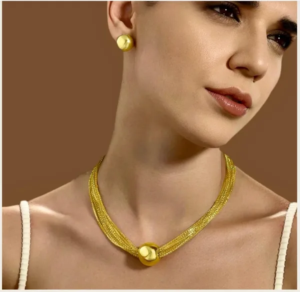 Gold_Stainless_Steel_Multi_Layer_Chain_Necklace_Set_For_Women