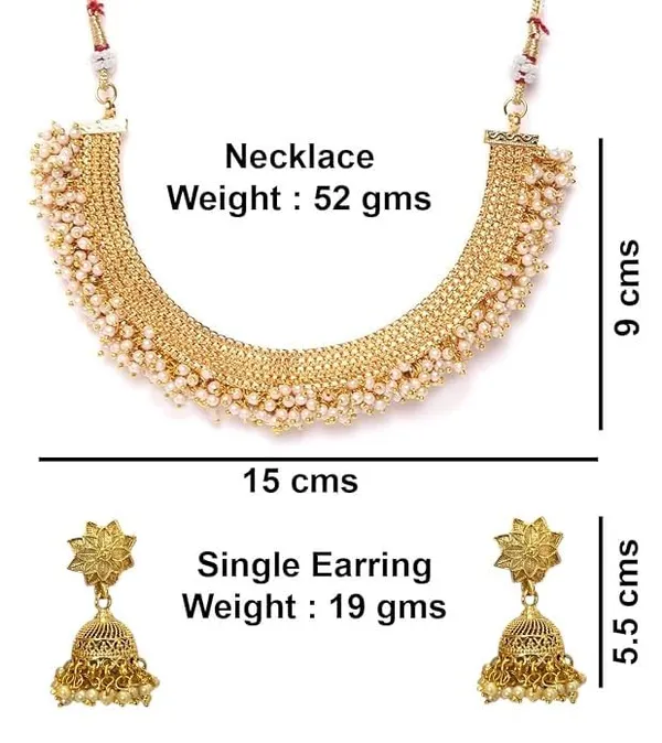Gold_Brass_Traditional_Pearl_Choker_Necklace_Set_For_Women