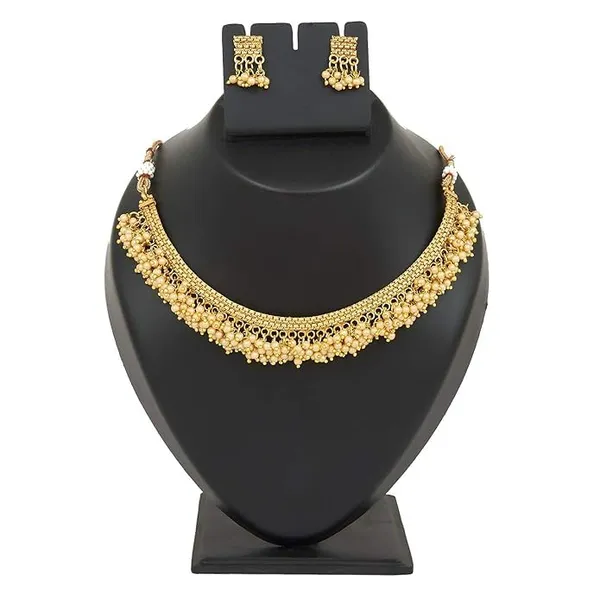 Gold_Brass_Traditional_Temple_Choker_Necklace_Set_For_Women