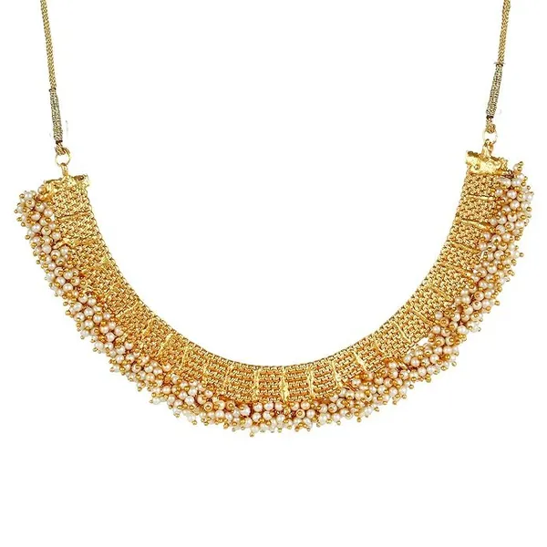 Gold_Brass_Traditional_Temple_Choker_Necklace_Set_For_Women